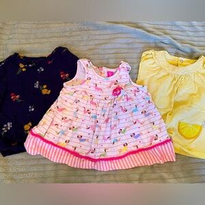 Kids Shirt Trio - Navy, Pink, Yellow